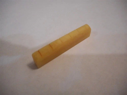 NEW - BULK PACK OF 15! Slotted Bone Nut For Gibson Electric Guitars - UNBLEACHED