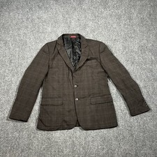 John Varvatos Jacket Mens 42R Plaid Soft Sport Coat Blazer Moda