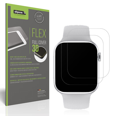 2x Full Cover Schutzfolie matt für Iwo Watch 7 Pro Panzerfolie Anti-Shock
