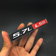 2pcs Chrome Metal Ls6 5.7l V8 Emblem Replace