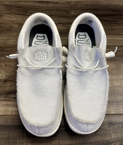 Hey Dude Wally Funk Mono Ghosted Schuhe Herren 9 grau weiß Slipper 40011-1JT