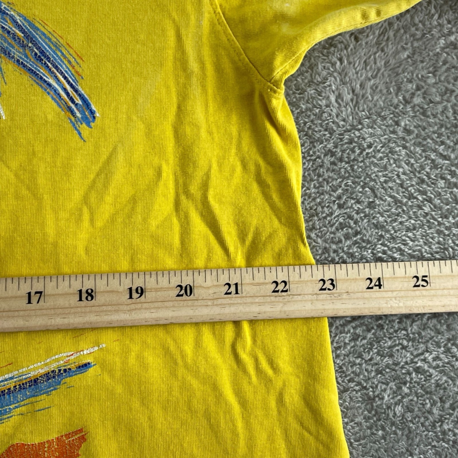 Vintage New York 94 Zebra  Yellow T-Shirt XL 100% Cotton By Lee & Lee 4828 thumbnail 7