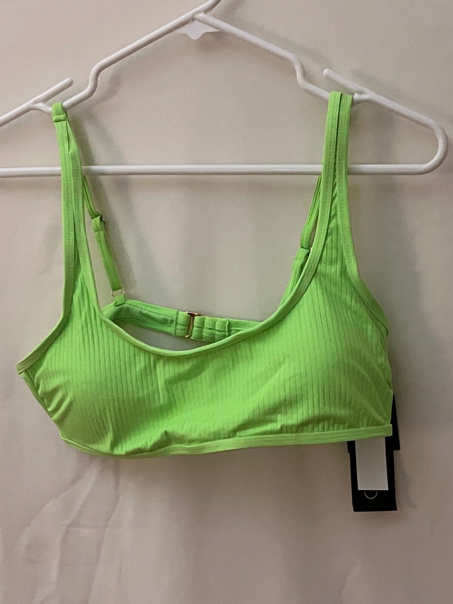 California Waves Women's Bralette Bikini Top Mint Green