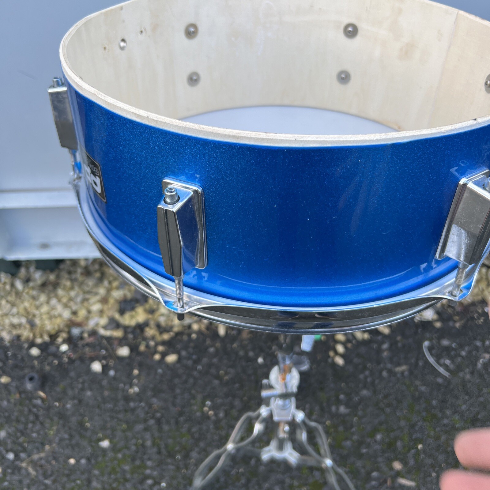 Free P&P. 14” Single Headed Snare Drum w Stand. Use As Timbale? eBay