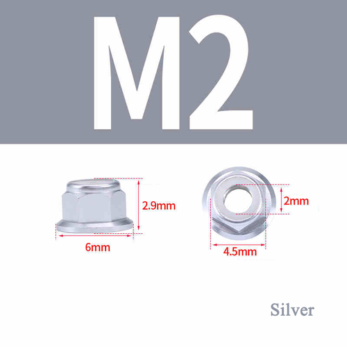 Multi-Color Aluminum Flange Lock Nuts | Self-Locking Nylon Insert | M2-M8 - Picture 19 of 86