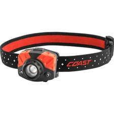 Headlamp w/Batteries 435 Lumen Dual Color LED w/Twist Focus, FL75, Weather Proof