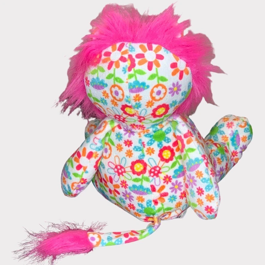 Ganz Peluche FLORAL CUTIE LION Hippie Flores Boho Lovey Seguridad Bebé Juguete #H12155 Foto 2 de 3
