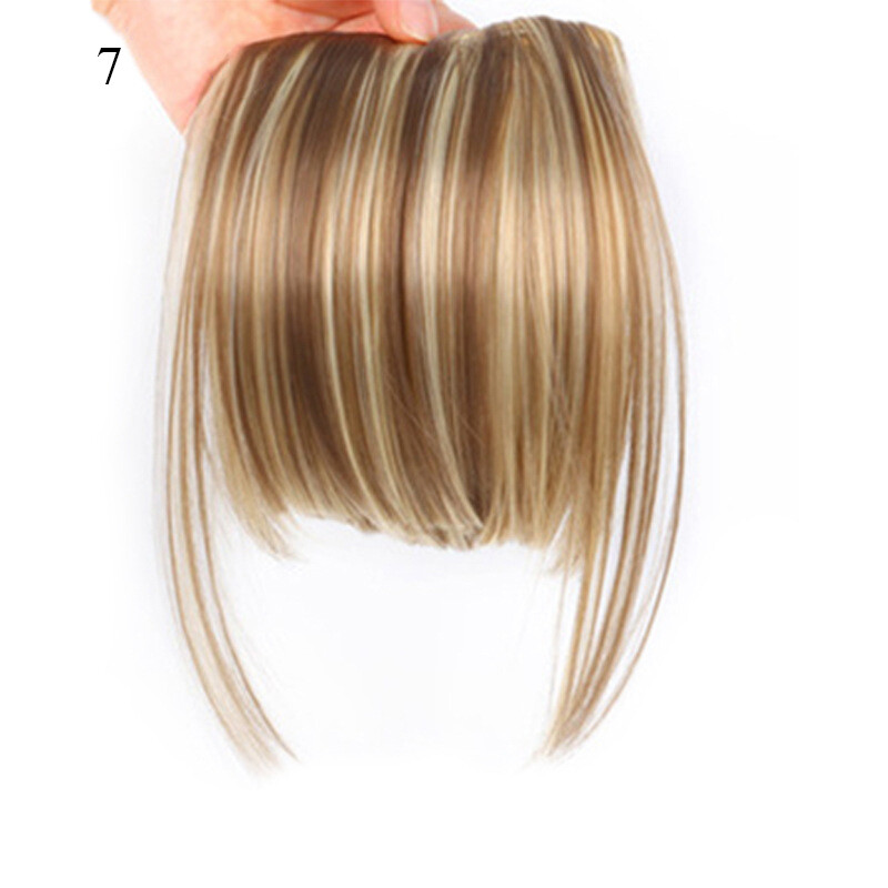 Clip In Womens For Human Hair Near Bangs Front Fringe Hair Extension 17