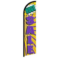 Huge Sale Windless Full Sleeve Feather Advertising Blowout Sale Banner Flag
