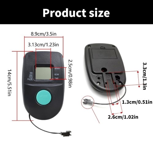 Digital Workout Speedometers for Exercise Bikes Tracks Time Distance Calories - Picture 8 of 11