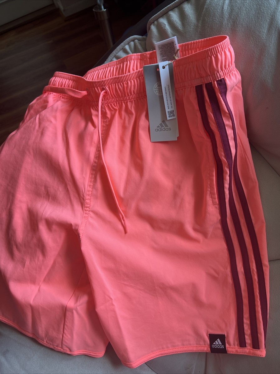 Swim Shorts Pink Stripe Adidas Shorts Adidas X FARM 3-Stripes
