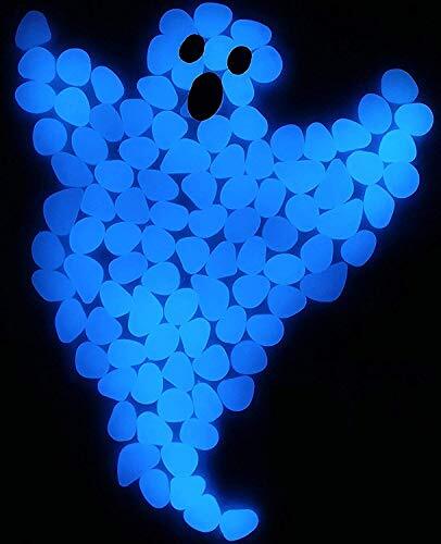 9.7LbsPcs Glow in The Dark Stones Garden Pebbles Rocks Indoor Large 2000 Blue - Picture 6 of 8