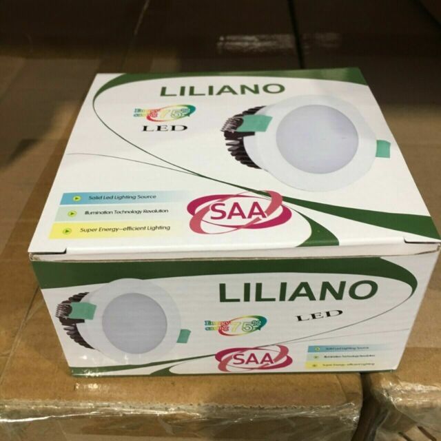 Box of 10pcs Liliano 10W LED Downlight Complete Kit (Dimmable) 3000K Warm White
