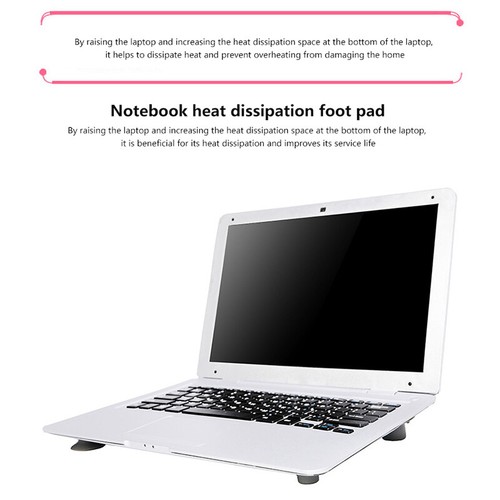 4pcs Laptop Stand Suction Cup Heightening Cooling Pad Gaming Business Office _ou - Afbeelding 3 van 13