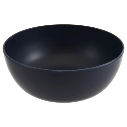 Set of 4 | Mainstays Plastic Cereal Salad Bowls, Round, BLACK 38 oz