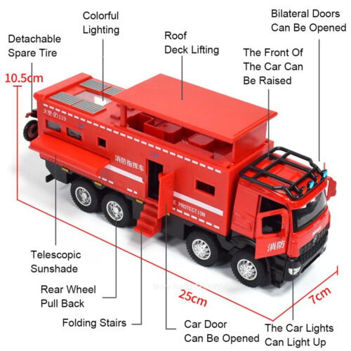 1/24 Benz Nomadison Krankenwagen Modell Spielzeug Druckguss Feuerwehr Chief Fahrzeug Kind Geschenk - Bild 8 von 16