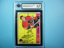 1968/69 O-PEE-CHEE NHL HOCKEY CARD #153 DENNIS HULL KSA 6.5 EX/NM+ SHARP!! OPC
