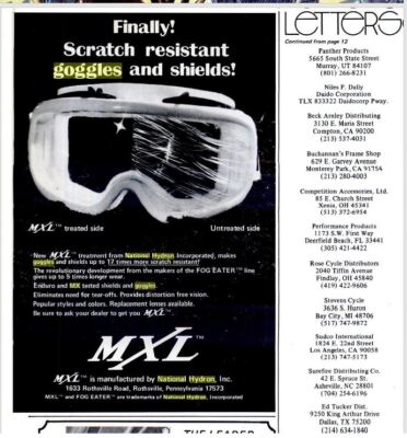 Vintage 1970/80s MXL Goggles X-70 NOS (cracked lens) AHRMA
