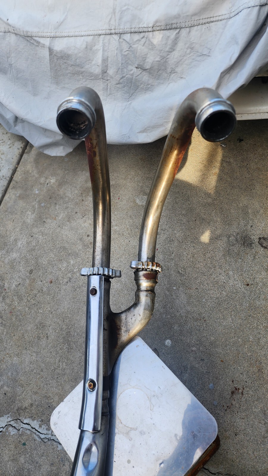 1978 Yamaha XS 1100 Special XS1100 left muffler exhaust pipe eBay