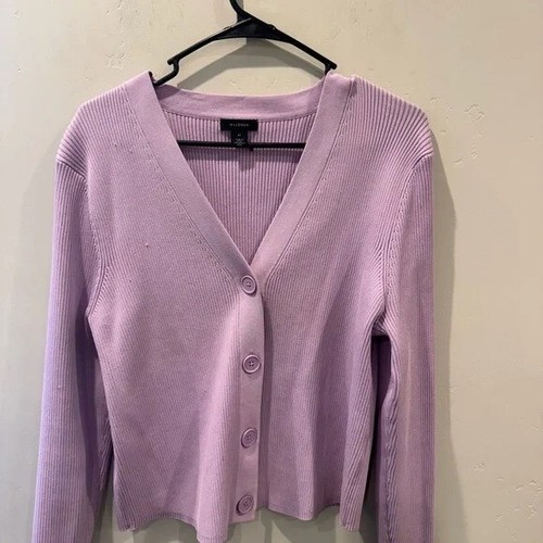 Halogen Purple Rib Cardigan Used Once XL - Picture 6 of 6