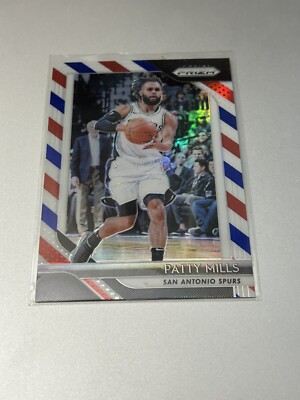 2018-19 Panini Prizm Red White And Blue #23 PATTY MILLS San Antonio Spurs
