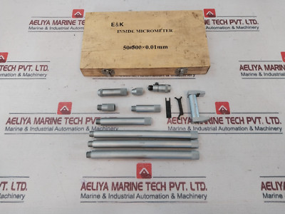 E&k Inside Micrometer Set 50-1000×0.01mm 7090119