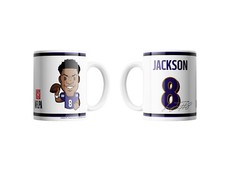 NFL Baltimore Ravens Lamar Jackson Kaffeetasse Tasse Mug 15oz 450ml Player Emoji