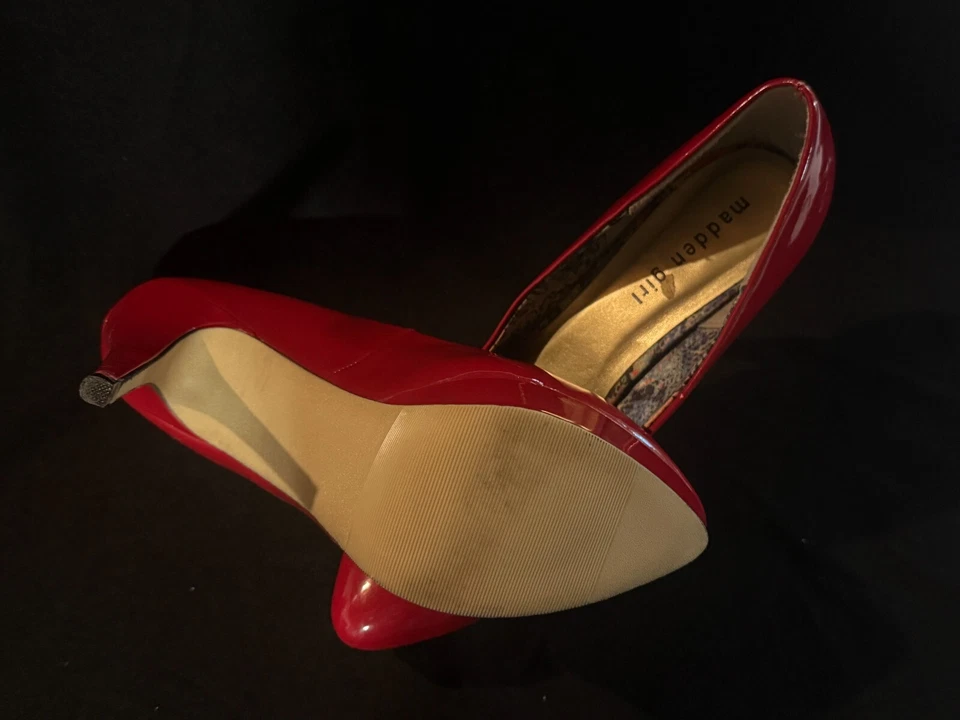 Salto plataforma Madden Girl Getta - Feminino tamanho 9 vermelho - Imagem 2 de 2