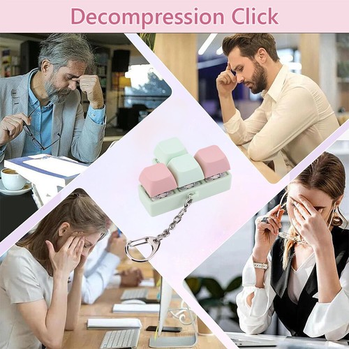 Keyboard Clicker 4-Button Mechanical Keyboard Axis Tester Stress Relief - Afbeelding 12 van 18