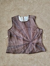 Adrianna Papell Boutique Beaded Evening Top Size L