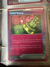 Pokémon TCG Unfair Stamp Twilight Masquerade Ace Spec Trainer Card 165/167