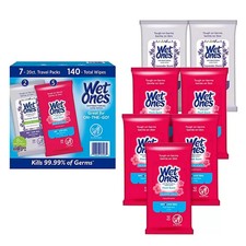Wet Ones Antibacterial Hand Wipes, Fresh Scent/Lavender 20 Ct., 7 Pk. 