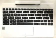 White AZERTY French Keyboard For ASUS T100TAF Laptop Dock