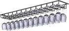 Wine Glass Rack Under Cabinet 12 Row Extreme Large Stemware Hanger for Bar Metal
