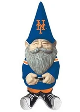 New York Mets Garden Gnome, 11 Inch Hand Painted Resin Statue, Indoor Outdoor...