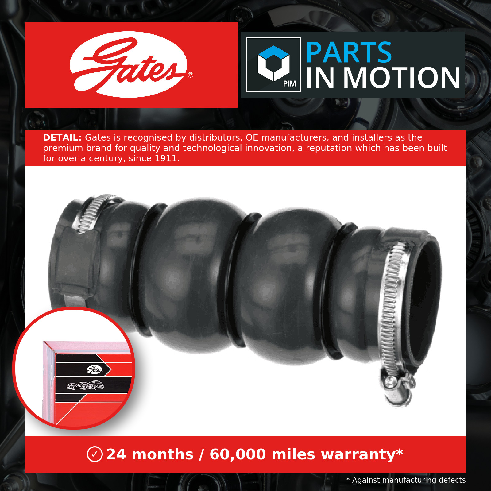 GATES-OE 09-1378 Charge Air Hose for CITROËN,DS,PEUGEOT - Image 11