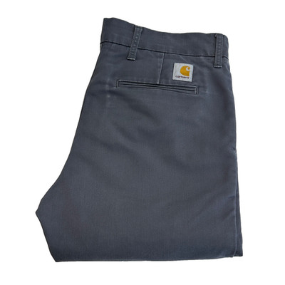 Carhartt WIP Sid Pant Chino Hose Herren Hose W33 L33 Grau Slim Fit Straight