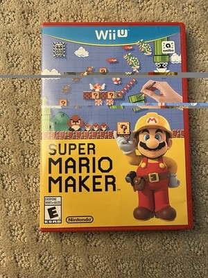 Nintendo Super Mario Maker Wii U Complete w/ Manual Online Play E NTSC-U/C 2015