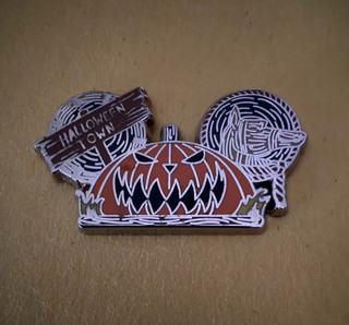 Disney Pin Nightmare Before Christmas Earhat Mystery Collection Halloween Town