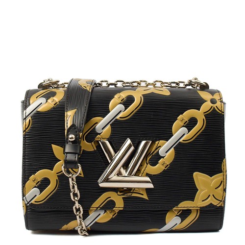 Louis Vuitton Cross Body Twist MM in Black, Epi Leather