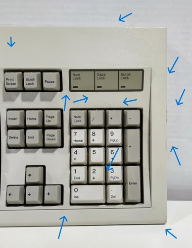 IBM Lexmark Model M 71G4644 PS/2 Vintage Personal Computer Keyboard - No Power - Picture 9 of 24