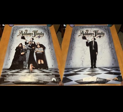 The Addams Family Original Rolled 1991 Movie 1sh & Lurch Teaser Poster Wednesday