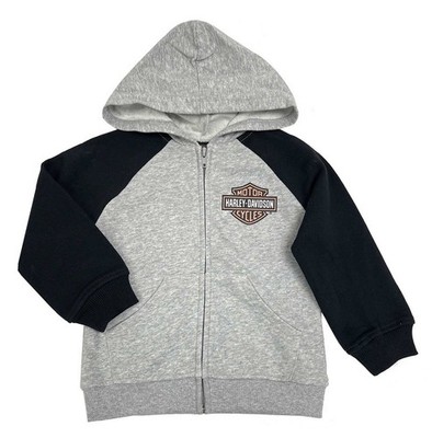 Harley-Davidson Sweatjacke Girl French Terry, Grau, Baumwolle, Für Kinder