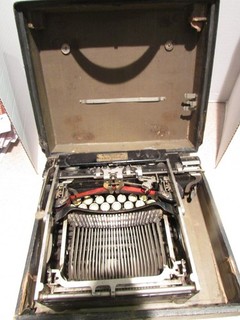 Rare Vintage Corona Folding Typewriter w/ Case Early 1900's
