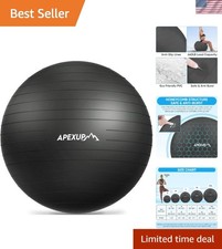Yoga Ball Exercise Ball Anti Slip Heavy Duty for Fitness, Balance  Core Workout