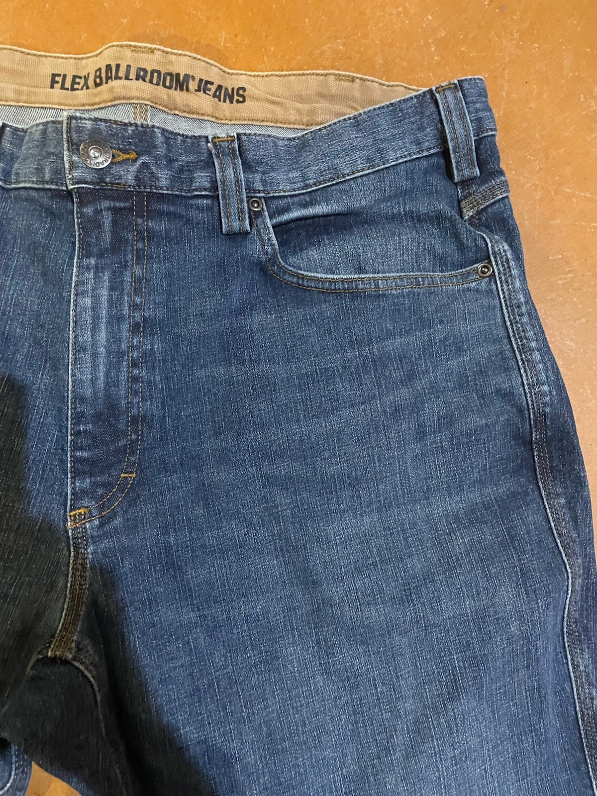 Duluth Trading Co Men’s Jeans 37x30 Flex Ballroom Blue Relaxed Fit