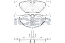 Bremsbeläge für BMW E36 Limo Cabrio Coupe Kombi E46 Z4 Roadster Alpina ab 99->