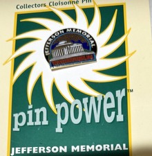 Pin's électrique cloisonné Jefferson Memorial Washington DC pour collectionneurs