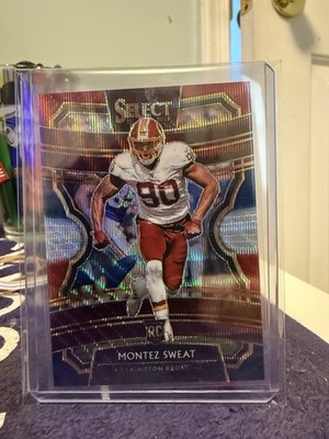 2019 Select Concourse Tri Color Prizm /199 Montz Sweat #12 Commanders 561
