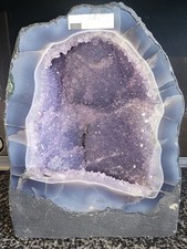 Large Natural Amethyst Geode Cathedral with Agate Banding – 9.05kg